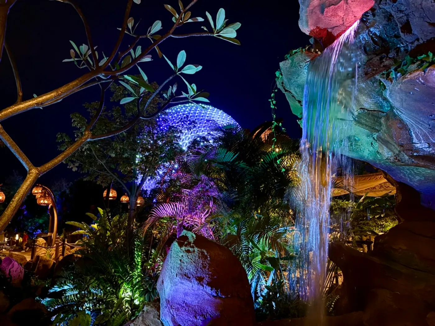 Spaceship Earth from Moana's Journey of Water at EPCOT