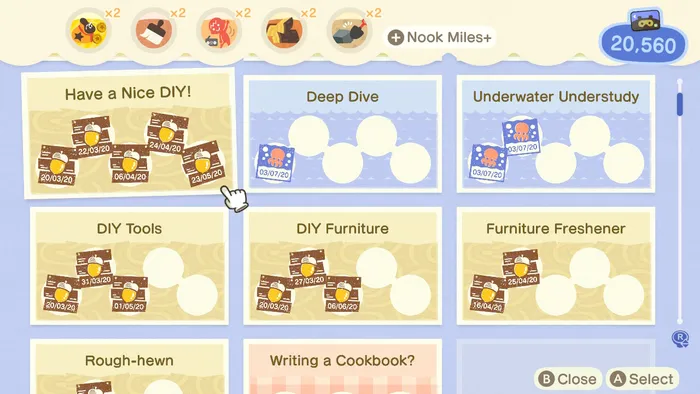 The Nook Miles+ from Animal Crossing: New Horizons.